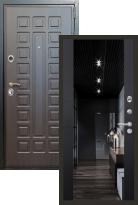 Стальная дверь Лекс Гладиатор 117 с черной тонировкой 