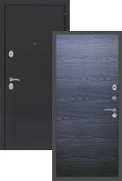 Входная дверь Практик 3К Черный муар Гладкая (без фрезеровки) 