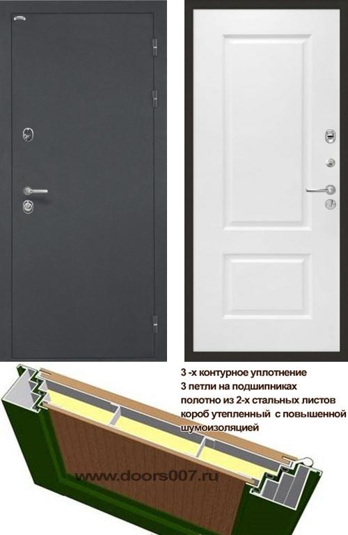 входные двери (стальные двери, металлические двери) DOORS007: дверь Интекрон Греция Альба, Цвет 