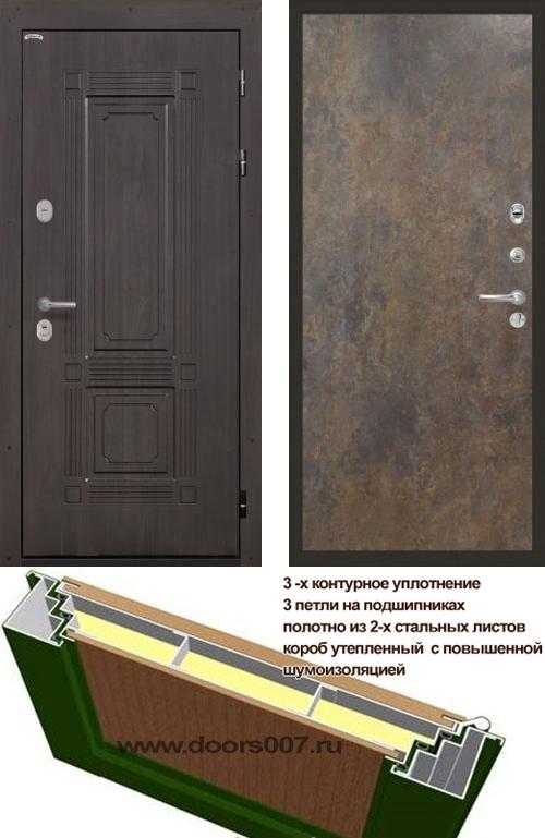 входные двери (стальные двери, металлические двери) DOORS007: дверь Интекрон Италия Гладкая, Цвет 