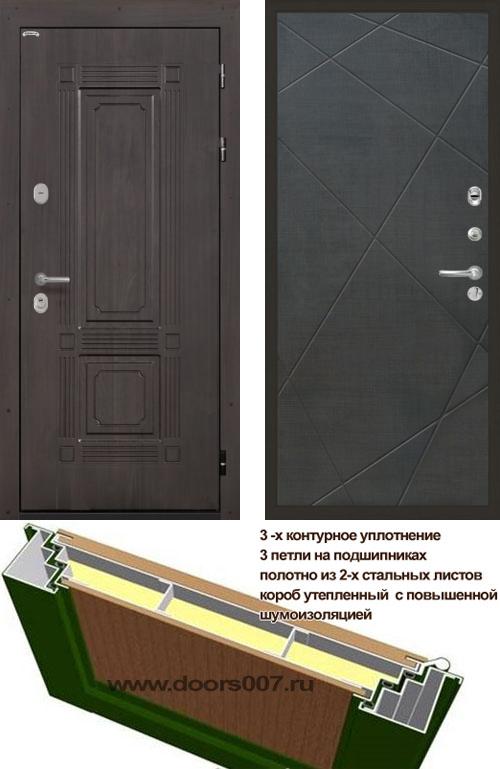 входные двери (стальные двери, металлические двери) DOORS007: дверь Интекрон Италия Лучи 