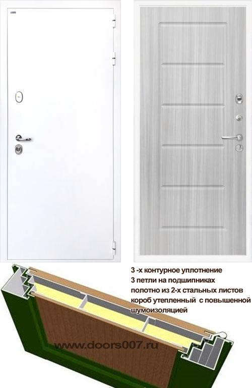 входные двери (стальные двери, металлические двери) DOORS007: дверь Интекрон Колизей WHITE ФЛ-39 