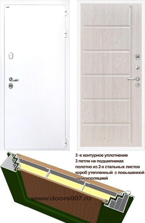 входные двери (стальные двери, металлические двери) DOORS007: дверь Интекрон Колизей WHITE ФЛ-102 