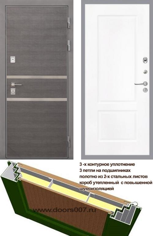входные двери (стальные двери, металлические двери) DOORS007: дверь Интекрон Неаполь КВ-2 