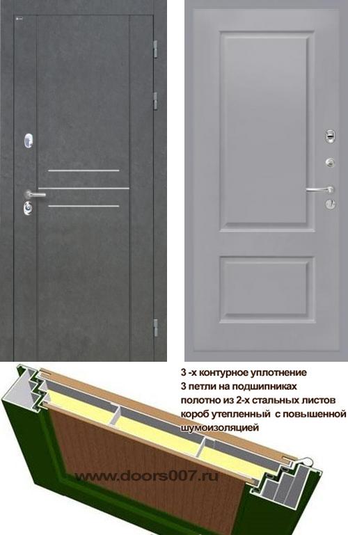 входные двери (стальные двери, металлические двери) DOORS007: дверь Интекрон Сенатор ЛОФТ Альба, Цвет 
