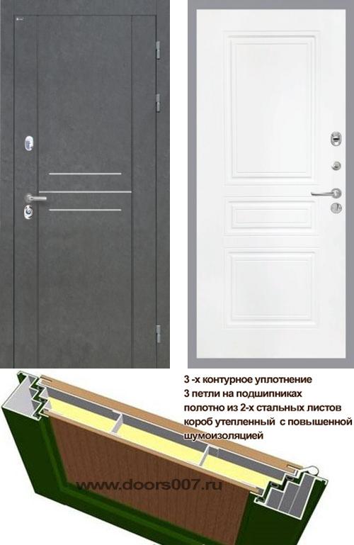 входные двери (стальные двери, металлические двери) DOORS007: дверь Интекрон Сенатор ЛОФТ ФЛ-243-М, Цвет 