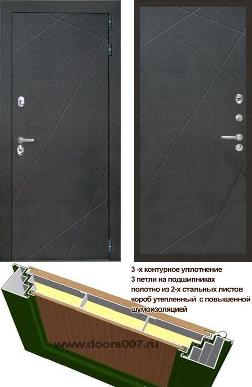 входные двери (стальные двери, металлические двери) DOORS007: дверь Интекрон Сенатор Лучи Лучи 