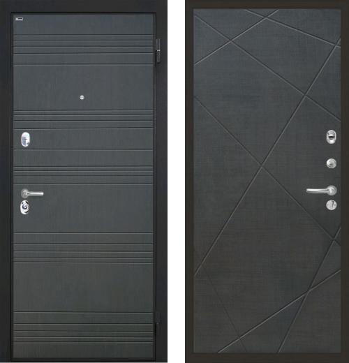 входные двери (стальные двери, металлические двери) DOORS007: дверь Интекрон Спарта Лучи 