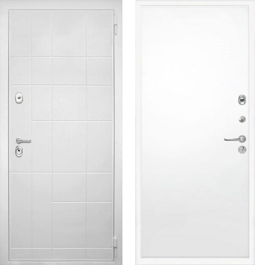 входные двери (стальные двери, металлические двери) DOORS007: дверь Интекрон Спарта White Гладкая 