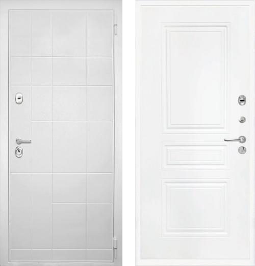 входные двери (стальные двери, металлические двери) DOORS007: дверь Интекрон Спарта White ФЛ-243-М 