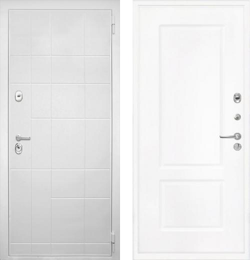 входные двери (стальные двери, металлические двери) DOORS007: дверь Интекрон Спарта White КВ-2 