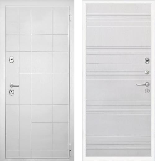 входные двери (стальные двери, металлические двери) DOORS007: дверь Интекрон Спарта White ФЛ-316 