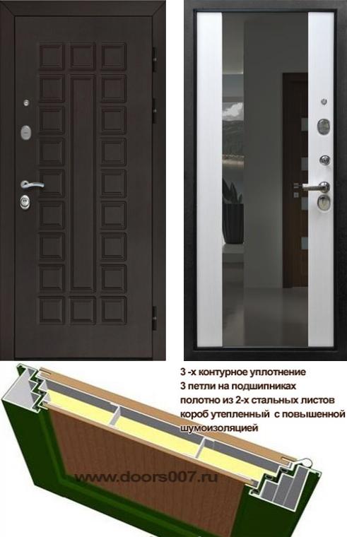 Doors007 Dver Strazh Senator S Zerkalom Vhodnye Dveri Stalnye Dveri Metallicheskie Dveri